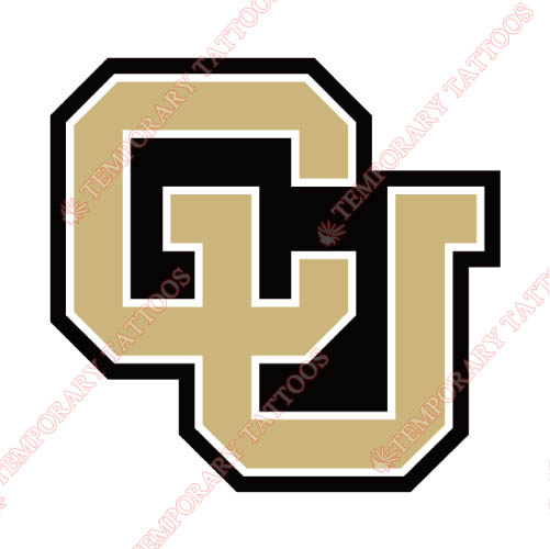 Colorado Buffaloes Customize Temporary Tattoos Stickers NO.4165